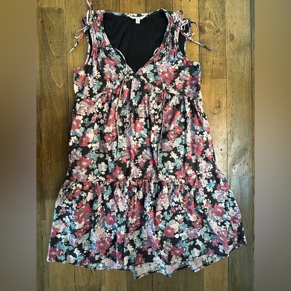 LUCKY BRAND | Women's Cotton Tiered Floral Sleeveless Mini Dress Lined | Size XS - Picture 12 of 12